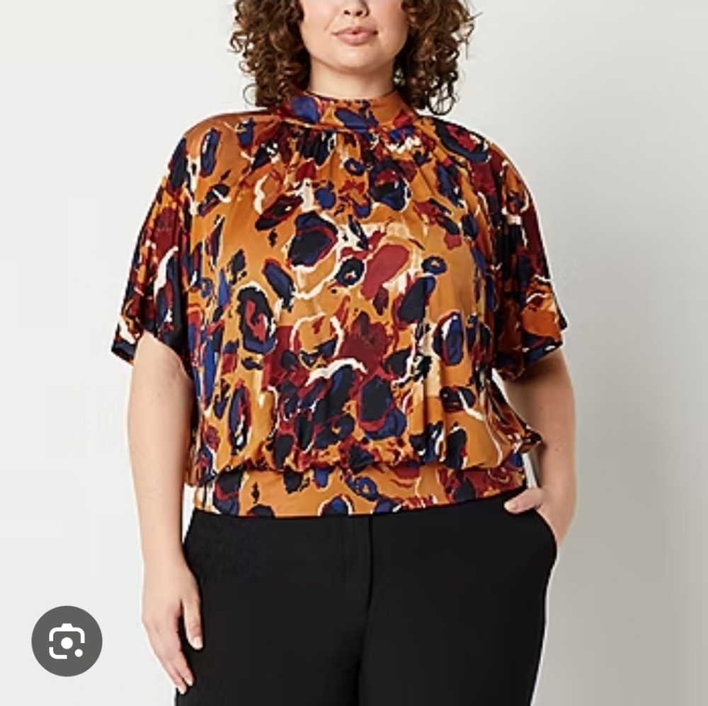 Bold Leopard Print Blouse